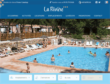 Tablet Screenshot of camping-lariviere.com